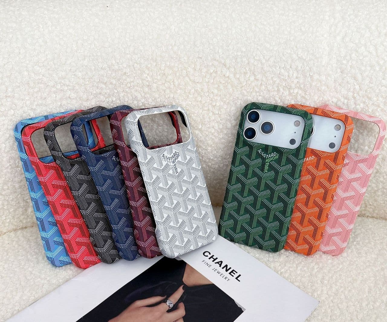Goyard iPhone Case Yellow — Apple | SILVIO STORE